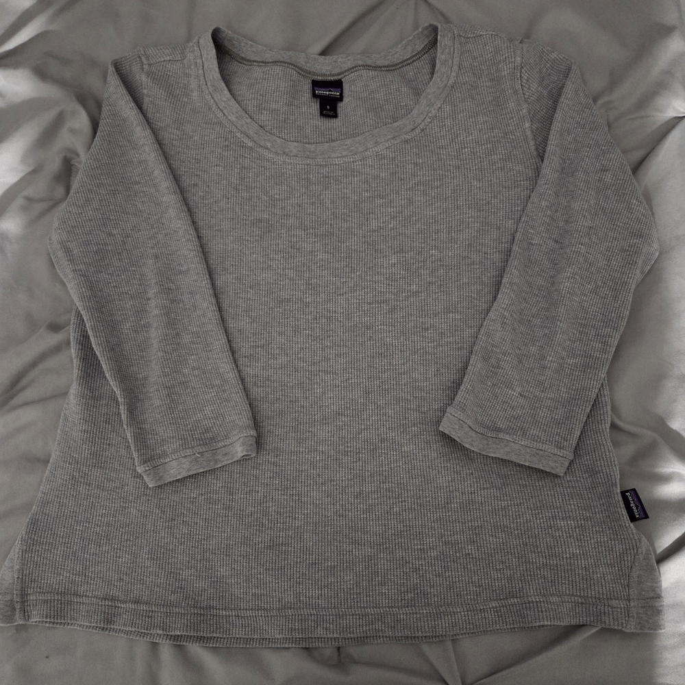 PATAGONIA Termal 3/4 Sleeve Women Gray SIze S